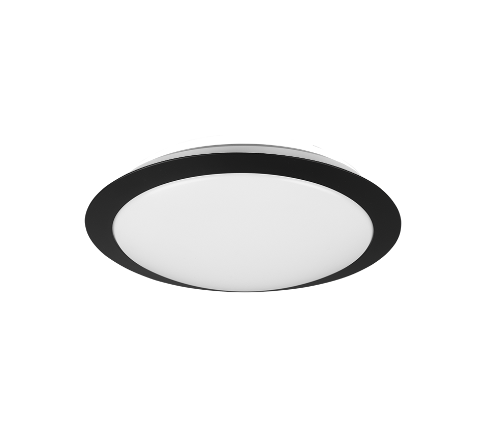 UMBERTO | Ceiling lamp | Black mat | Plastic
