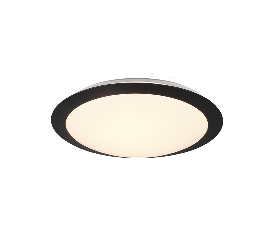 UMBERTO | Ceiling lamp | Black mat | Plastic