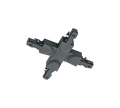DUOLINE | Connector | Black mat | Plastic