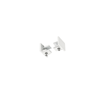 DUOLINE | End caps | White mat | Plastic