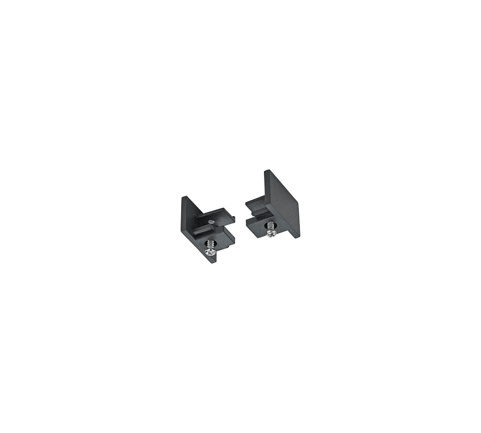 DUOLINE | End caps | Black mat | Plastic