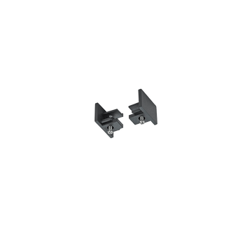 DUOLINE | End caps | Black mat | Plastic