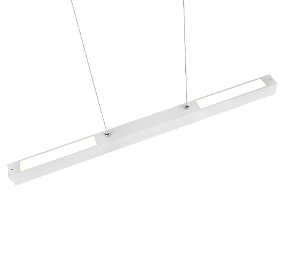DUOLINE | Pendant | White mat | Metal
