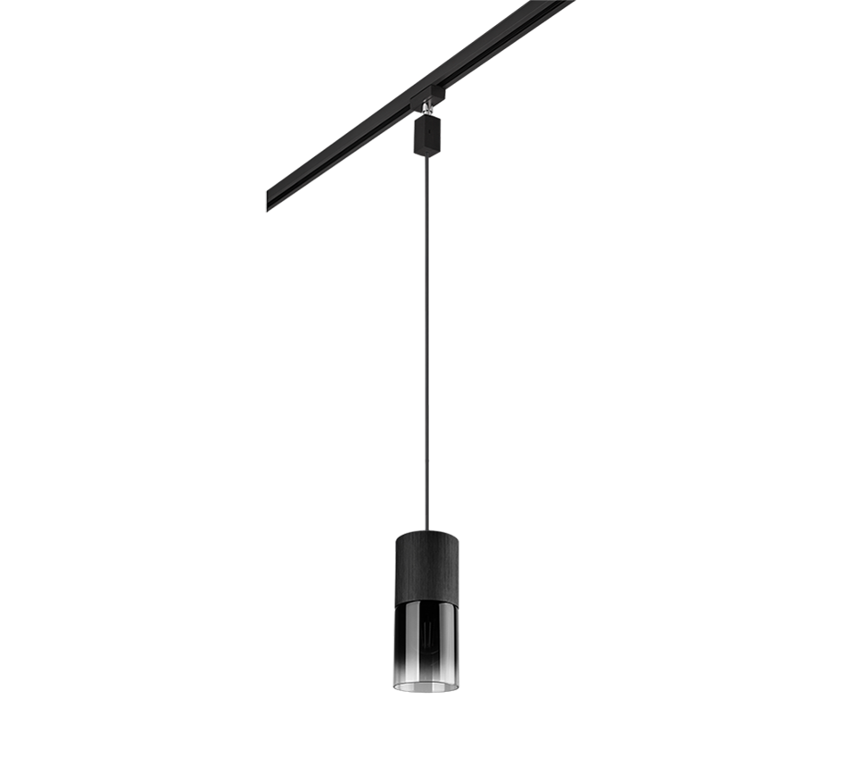 DUOLINE | Pendant | Black mat | Glass