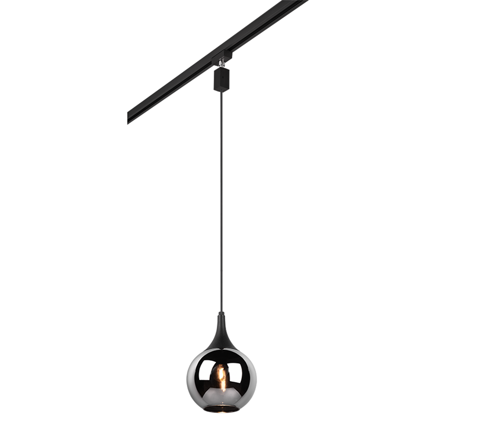 DUOLINE | Pendant | Black mat | Glass