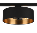 DUOLINE | Ceiling lamp | Schwarz-Gold | Fabric