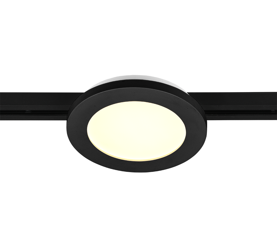 DUOLINE | Ceiling lamp | Black mat | Plastic