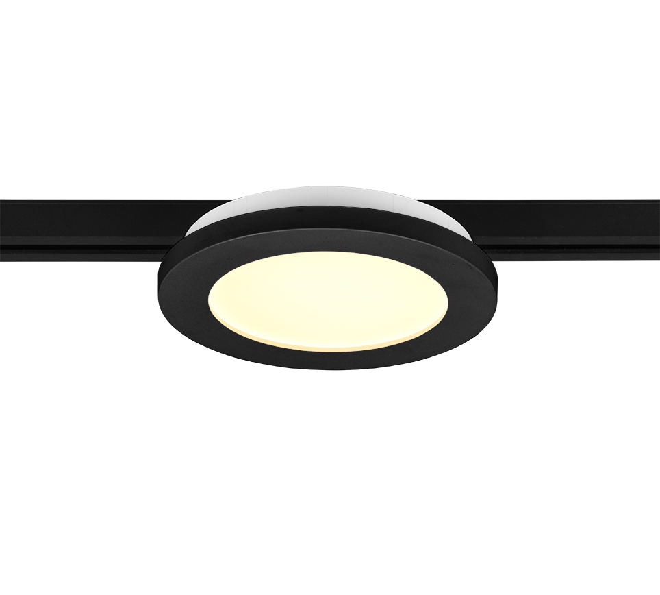 DUOLINE | Ceiling lamp | Black mat | Plastic