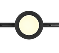 DUOLINE | Ceiling lamp | Black mat | Plastic