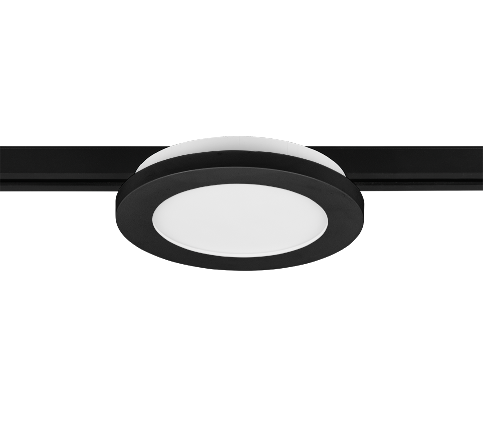 DUOLINE | Ceiling lamp | Black mat | Plastic