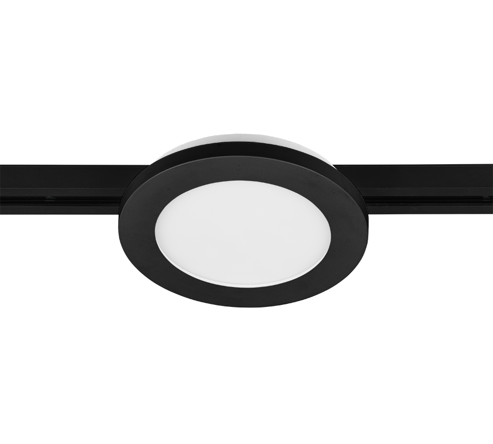 DUOLINE | Ceiling lamp | Black mat | Plastic