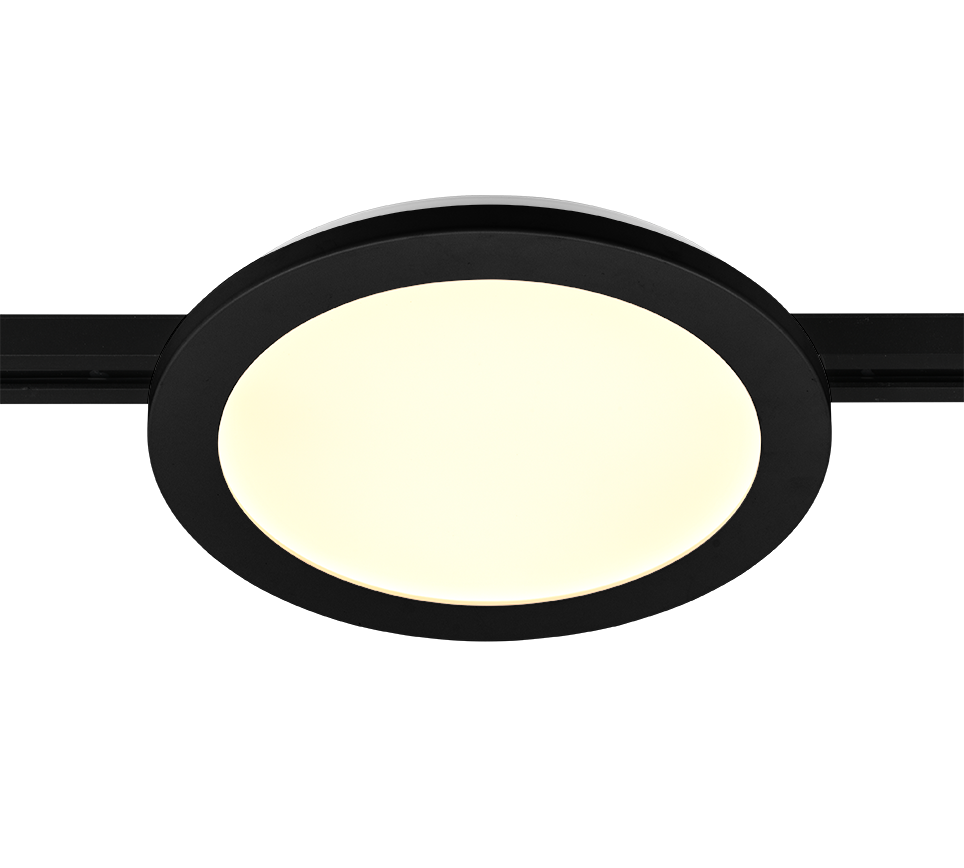 DUOLINE | Ceiling lamp | Black mat | Plastic