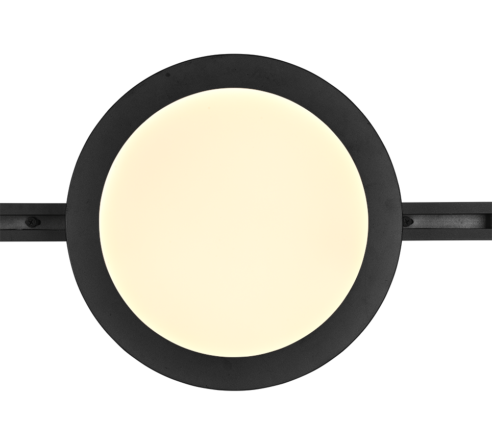 DUOLINE | Ceiling lamp | Black mat | Plastic
