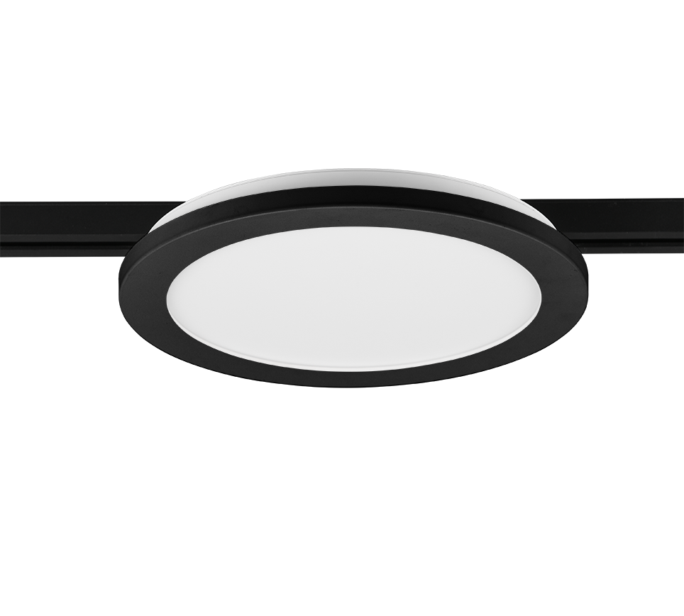 DUOLINE | Ceiling lamp | Black mat | Plastic