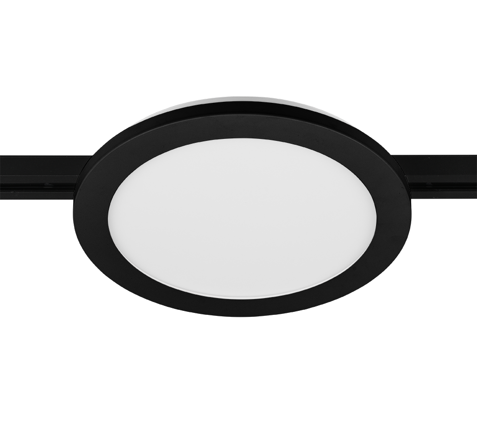 DUOLINE | Ceiling lamp | Black mat | Plastic
