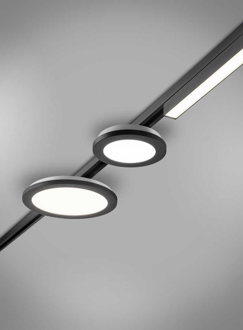 DUOLINE | Ceiling lamp | Black mat | Plastic