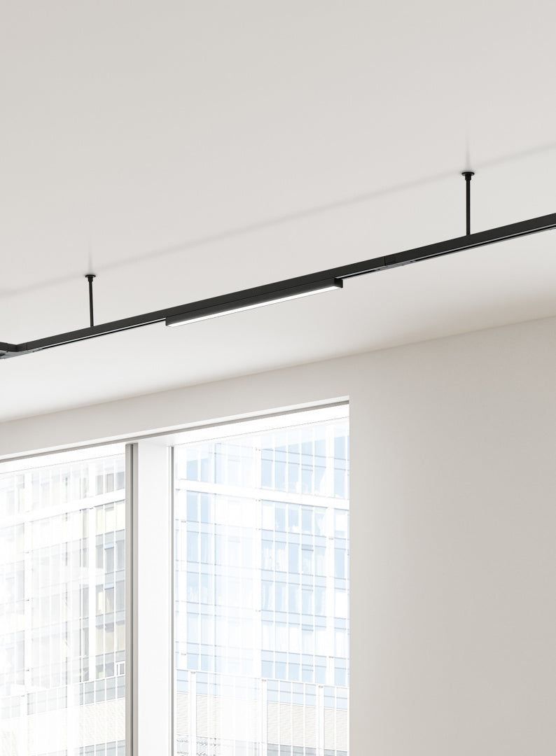 DUOLINE | Clamping lamp | Black mat | Plastic