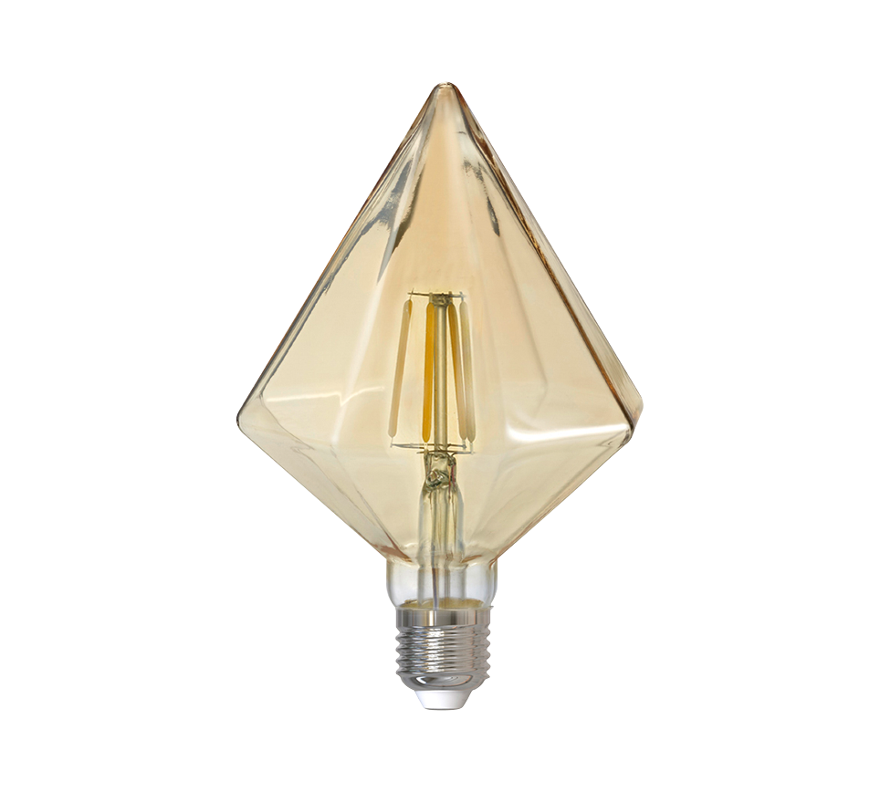KRISTALL | Light source | Amber | Metal