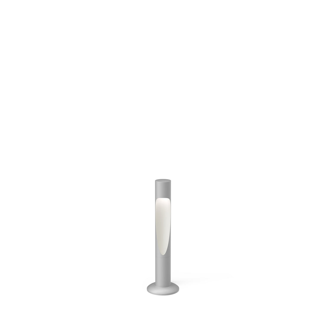 Louis Poulsen Flindt Garden bollard Textured Aluminium SHORT by Louis Poulsen