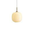 Louis Poulsen VL 45 Radiohus závěsné svítidlo Brass/Glossy Pale Yellow Glass Ø 175