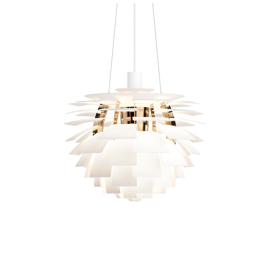 Louis Poulsen PH Artichoke Soft White/Brass Metallised Ø 480