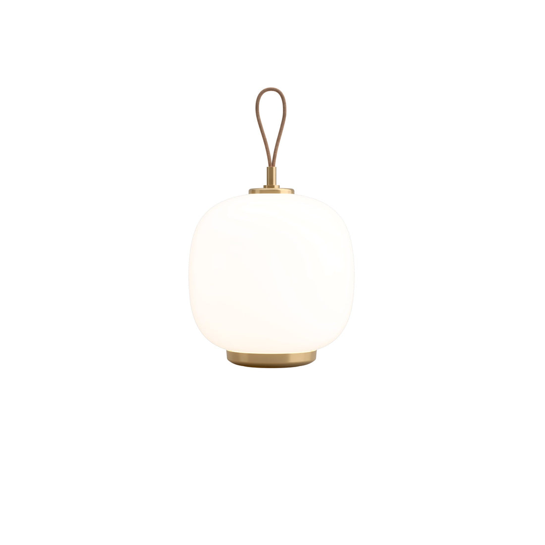 Louis Poulsen VL 45 Radiohus přenosná lampa Brass/Glossy Pale Yellow Glass Ø 175