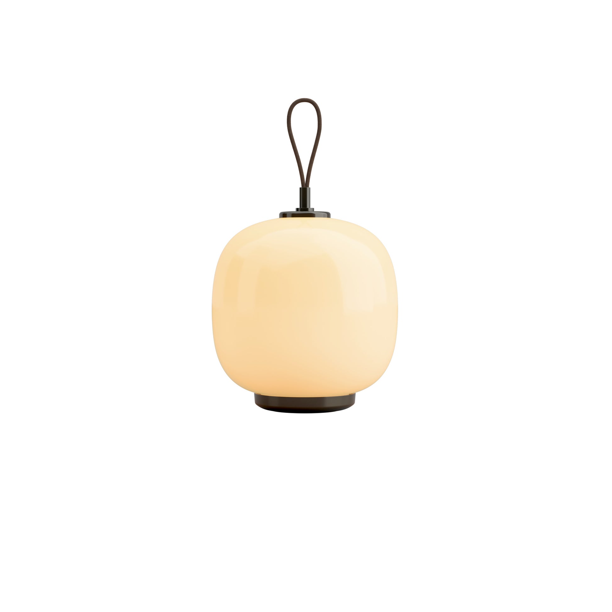 Louis Poulsen VL 45 Radiohus přenosná lampa Brass/Glossy Pale Yellow Glass Ø 175