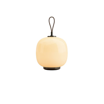 Louis Poulsen VL 45 Radiohus přenosná lampa Brass/Glossy Pale Yellow Glass Ø 175