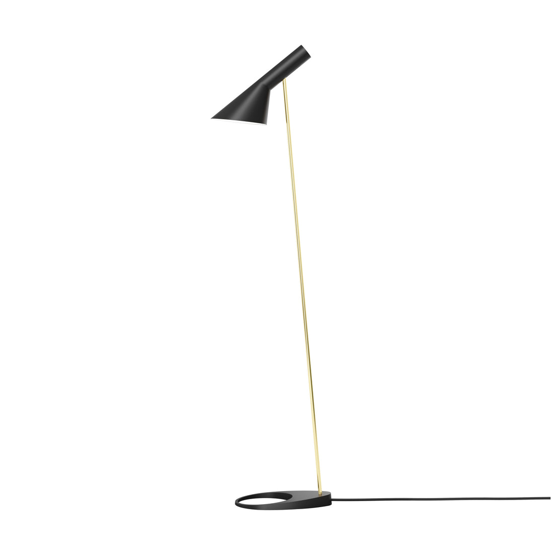Louis Poulsen AJ stojací lampa Brass/Black