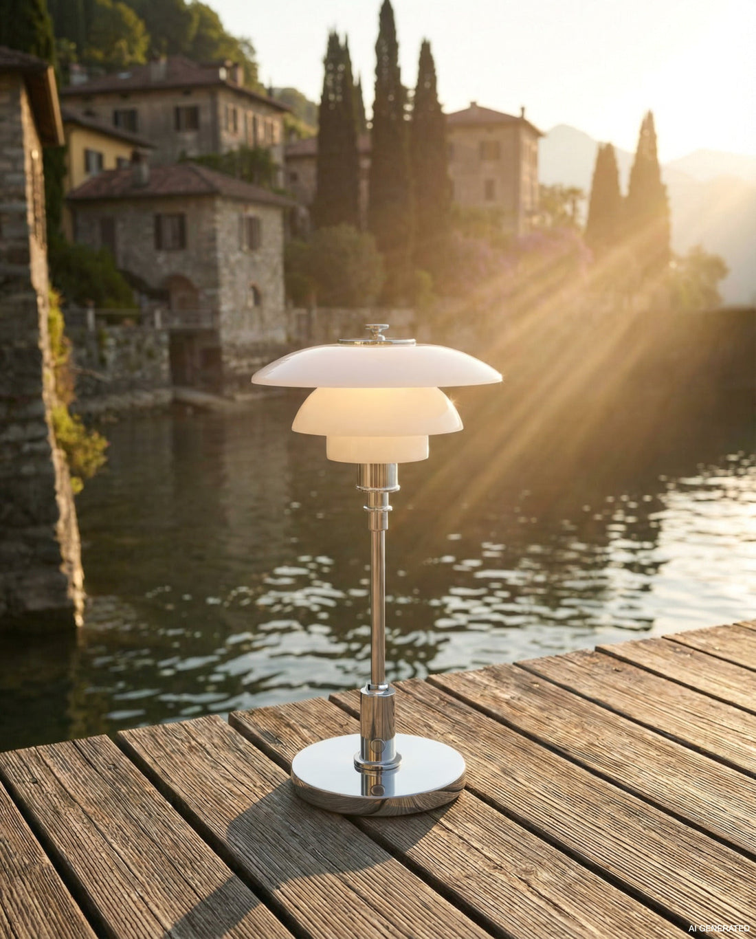 Louis Poulsen PH 1/1 přenosná lampa High Lustre Chrome Plated