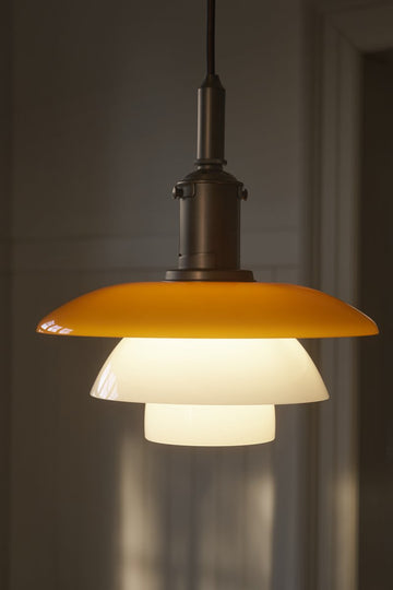 Louis Poulsen PH 3/3 závěsné svítidlo Centenary Edition Amber Opal White
