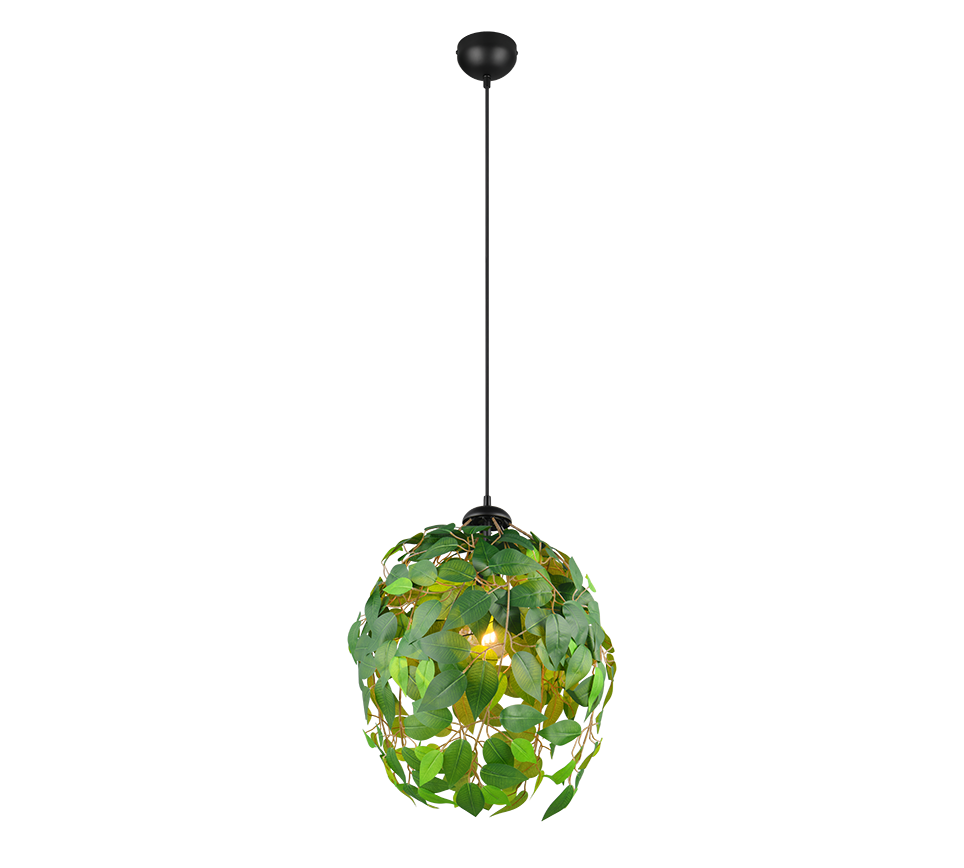 LEAVY | Pendant | Black mat | Metal