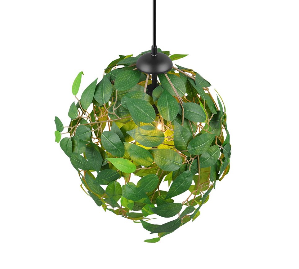 LEAVY | Pendant | Black mat | Metal