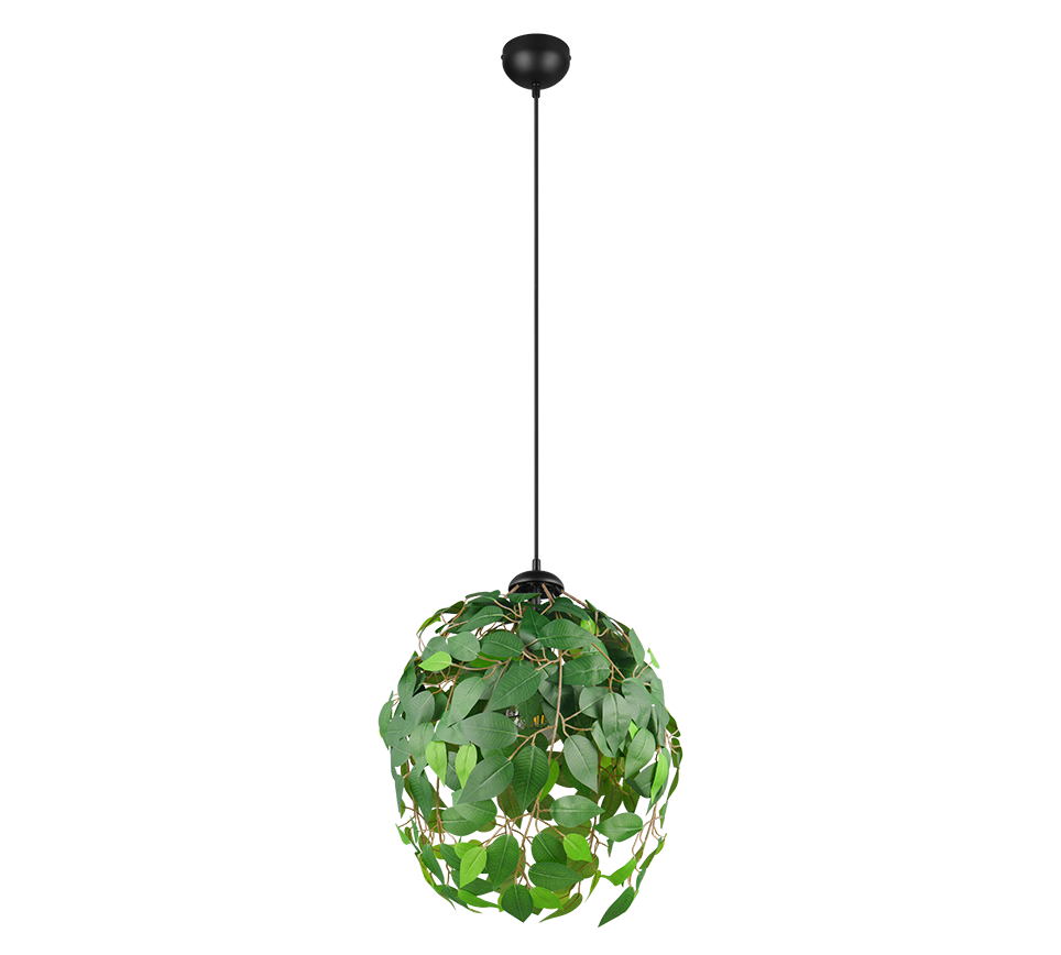 LEAVY | Pendant | Black mat | Metal