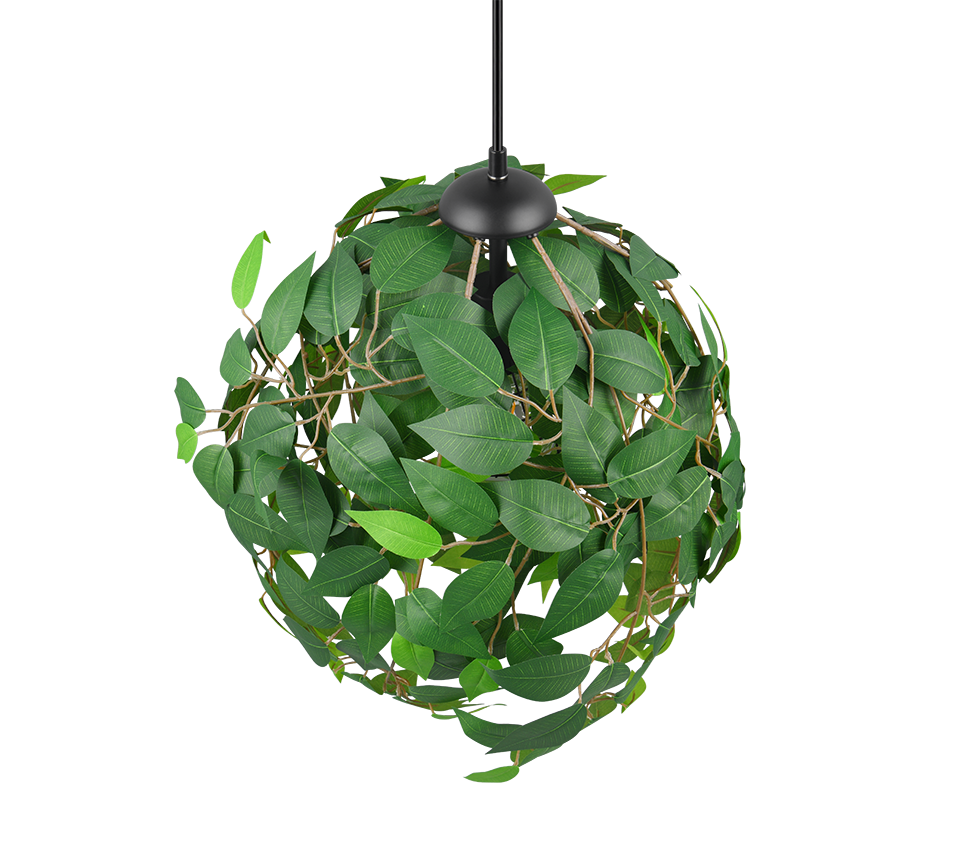 LEAVY | Pendant | Black mat | Metal