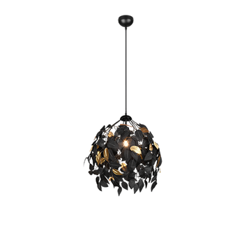 LEAVY | Chandelier | Black mat | Metal