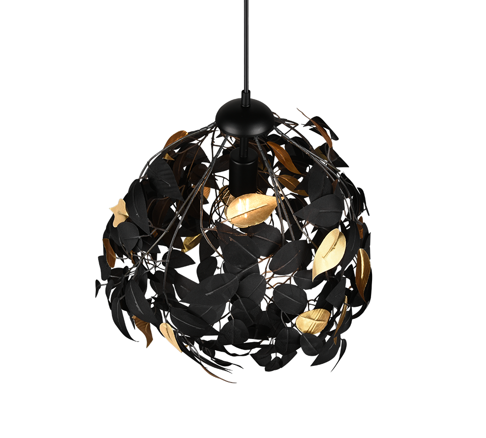 LEAVY | Chandelier | Black mat | Metal