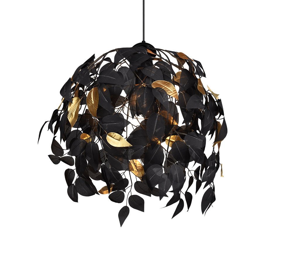 LEAVY | Chandelier | Black mat | Metal