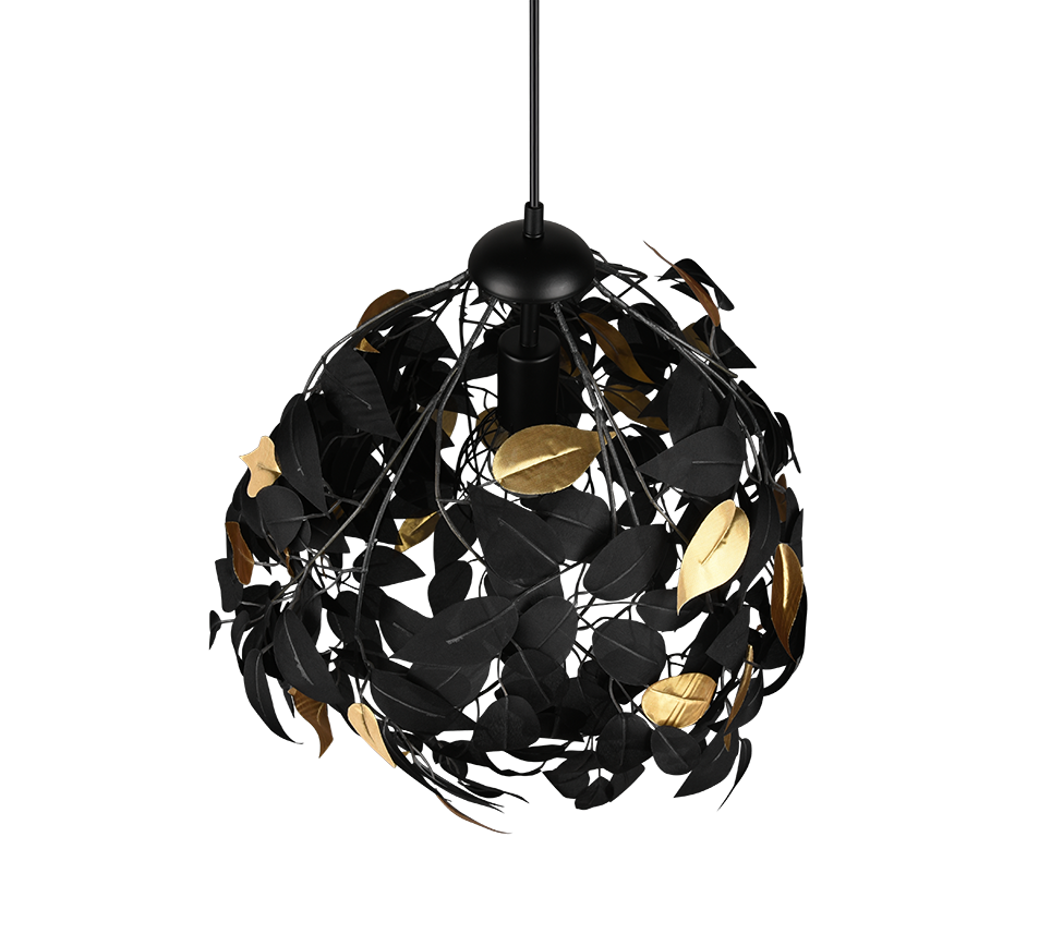 LEAVY | Chandelier | Black mat | Metal
