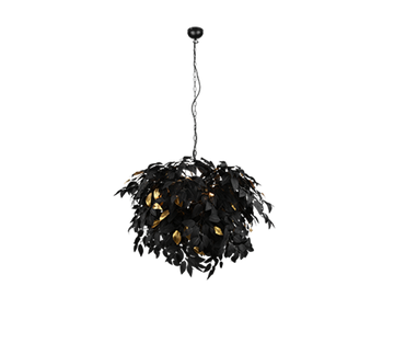 LEAVY | Chandelier | Black mat | Metal