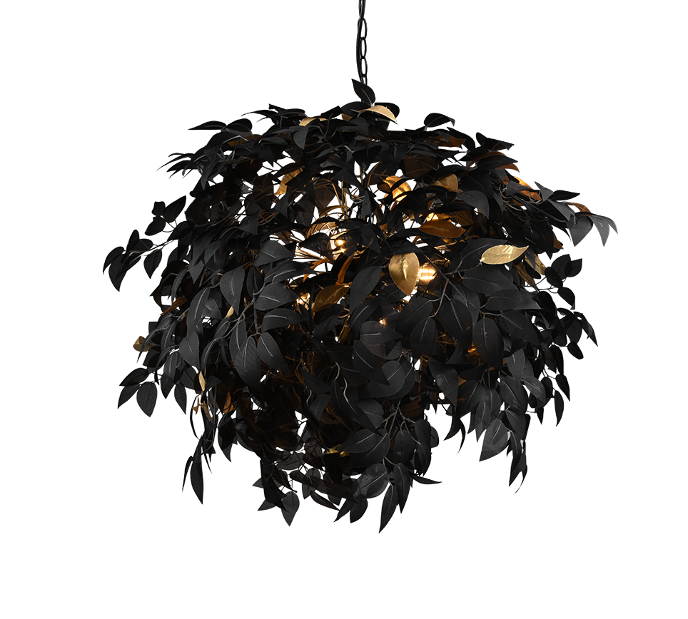 LEAVY | Chandelier | Black mat | Metal