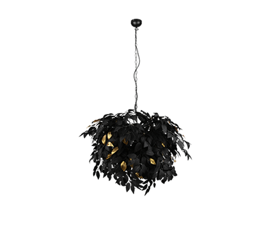 LEAVY | Chandelier | Black mat | Metal