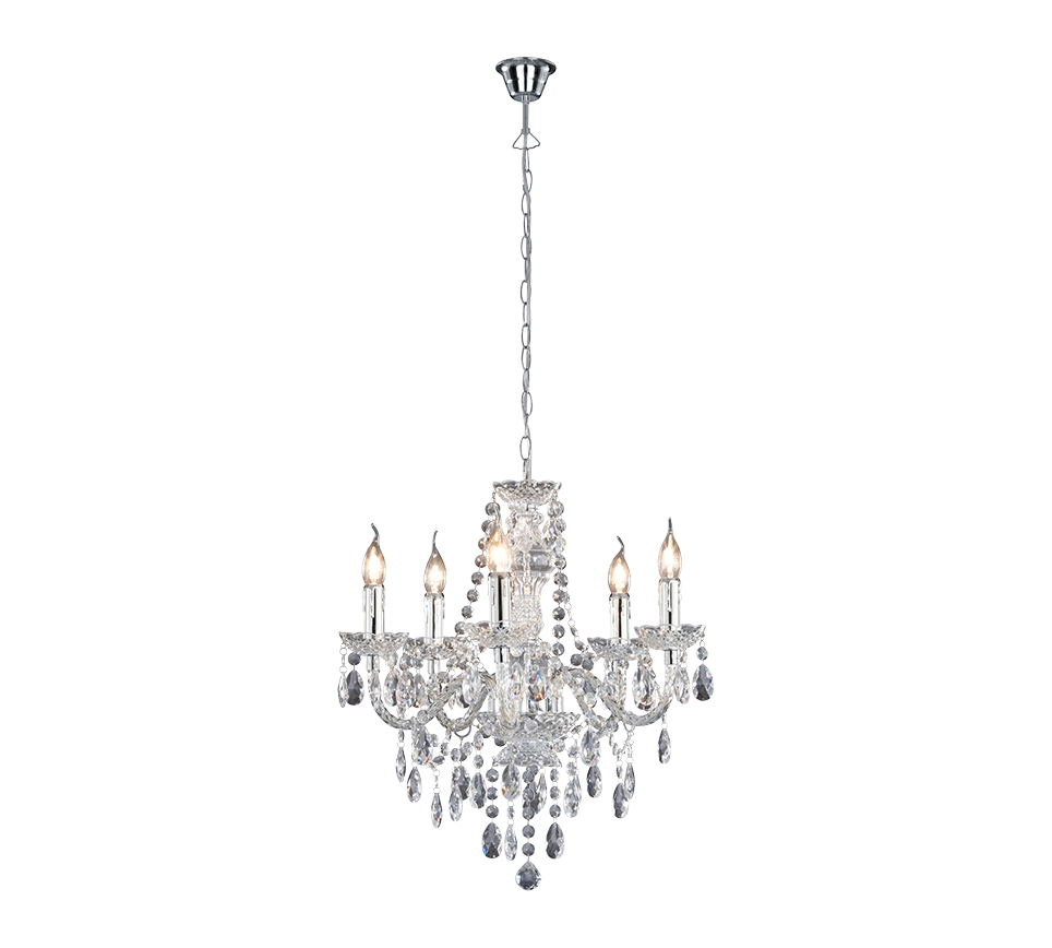 LÜSTER | Chandelier | Chrome | Metal
