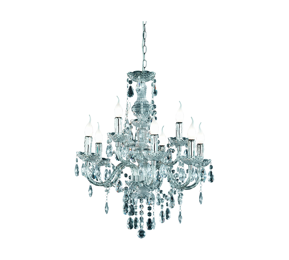 LÜSTER | Chandelier | Chrome | Metal