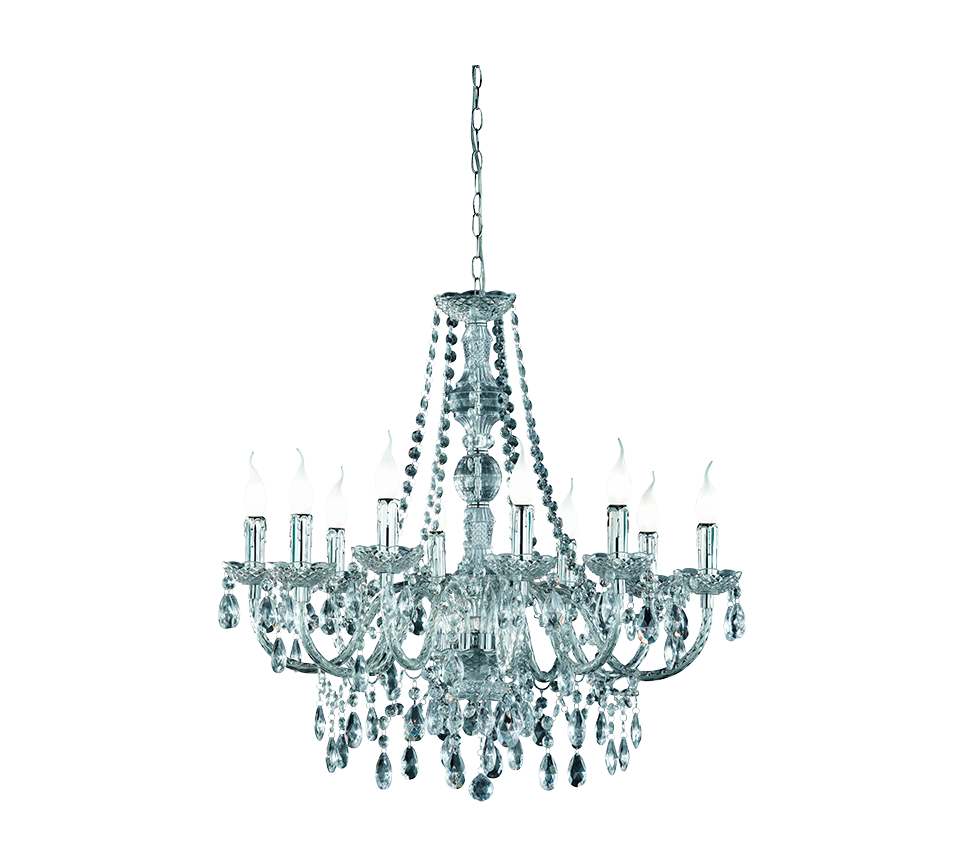 LÜSTER | Chandelier | Chrome | Metal