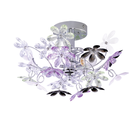 FLOWER | Wall lamp | Chrome | Metal