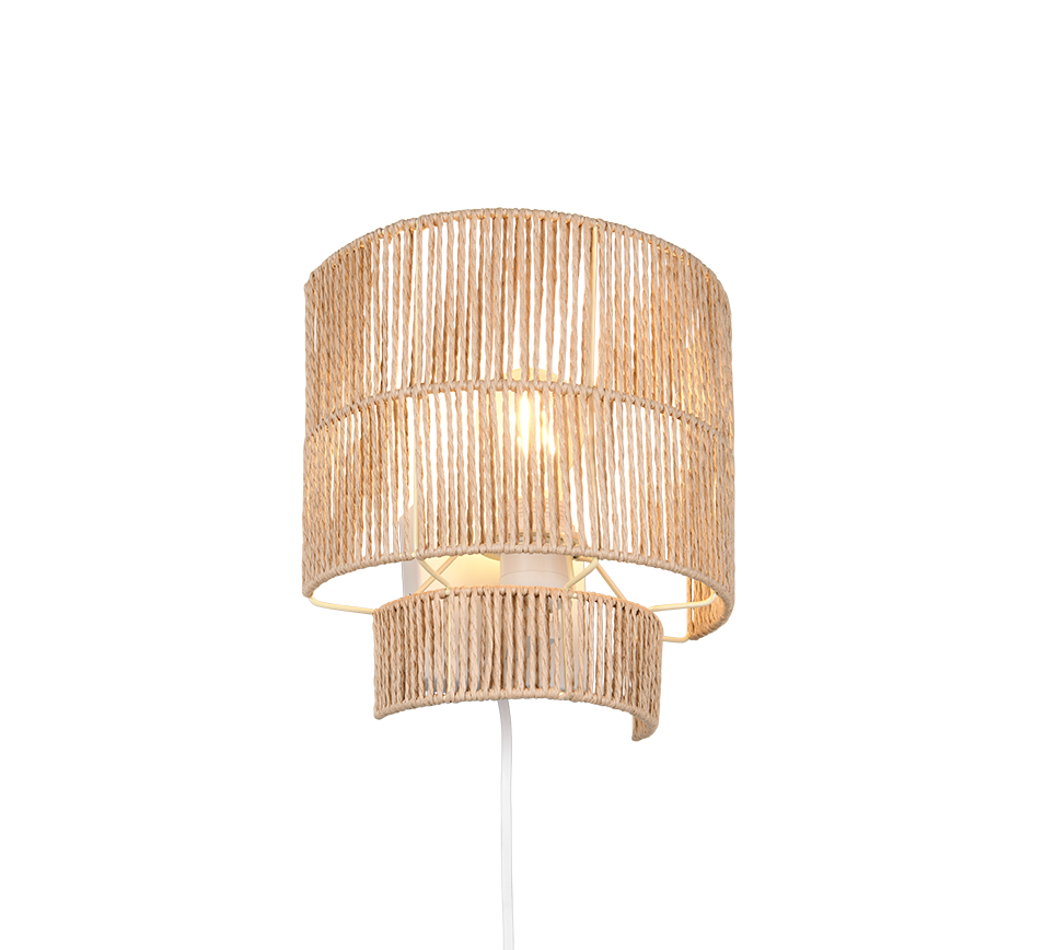 SATNA | Wall lamp | Brown | Papiergarn
