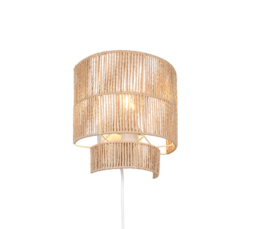 SATNA | Wall lamp | Brown | Papiergarn
