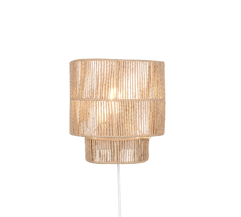 SATNA | Wall lamp | Brown | Papiergarn