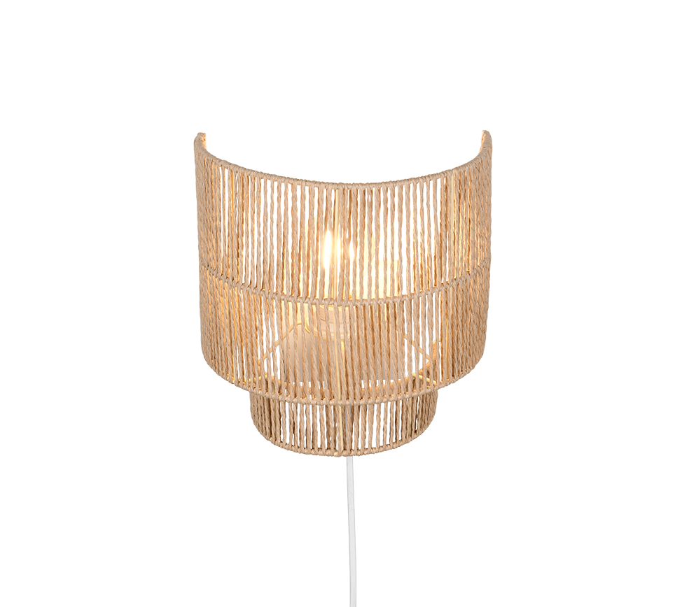SATNA | Wall lamp | Brown | Papiergarn